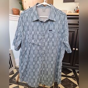 Columbia Snap Up Shirt Mens XL Short Sleeve Breathable